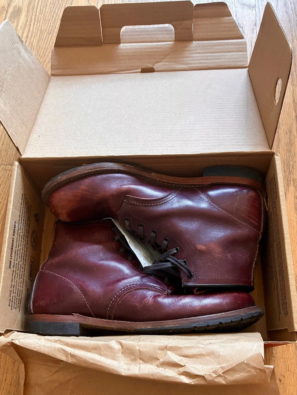 Red Wing Beckman Leather Lace-Up Boots 11